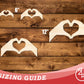 Unfinished Wood Heart Hands Shape | DIY Craft Cutout | up to 46" DIY