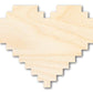 Unfinished Wood Pixel Heart Shape | DIY Craft Cutout | up to 46" DIY