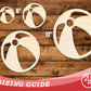 Unfinished Wood Beach Ball Shape | DIY Craft Cutout | up to 46" DIY