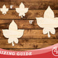 Unfinished Wood Simple Fall Leaf Shape | DIY Craft Cutout | up to 46" DIY