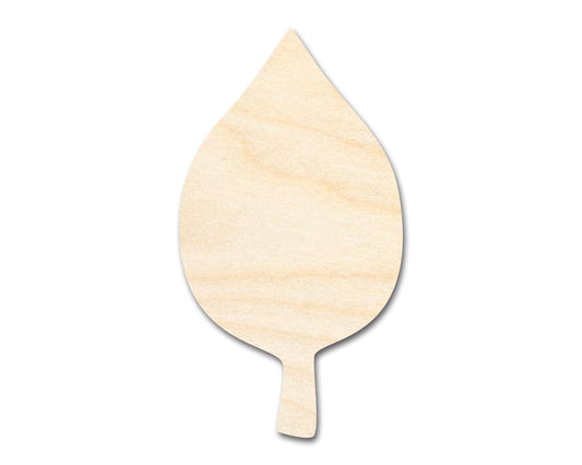 Unfinished Wood Simple Fall Leaf Shape | DIY Craft Cutout | up to 46" DIY