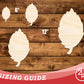 Unfinished Wood Simple Fall Leaf Shape | DIY Craft Cutout | up to 46" DIY