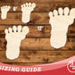 Unfinished Wood Bigfoot Print Shape | DIY Craft Cutout | up to 46" DIY