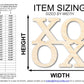 Unfinished Wood XOXO Cutout | DIY Craft Shape | up to 46" DIY