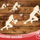 Unfinished Wood Volleyball Receive Shape | DIY Craft Cutout | up to 46" DIY