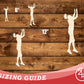 Unfinished Wood Volleyball Set Shape | DIY Craft Cutout | up to 46" DIY