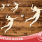 Unfinished Wood Volleyball Spike Shape | DIY Craft Cutout | up to 46" DIY