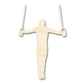 Unfinished Wood Gymnastics Iron Cross Shape | DIY Craft Cutout | up to 46" DIY