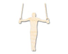 Unfinished Wood Gymnastics Iron Cross Shape | DIY Craft Cutout | up to 46" DIY