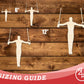 Unfinished Wood Gymnastics Iron Cross Shape | DIY Craft Cutout | up to 46" DIY