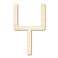 Unfinished Wood Football Field Goal Shape | DIY Craft Cutout | up to 46" DIY
