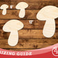 Unfinished Wood Mushroom Shape | DIY Craft Cutout | up to 46" DIY