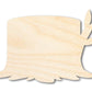 Unfinished Wood Wooden Stump Shape | DIY Craft Cutout | up to 46" DIY