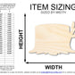Unfinished Wood Wooden Stump Shape | DIY Craft Cutout | up to 46" DIY