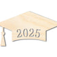 Unfinished Wood 2025 Graduation Cap Shape | DIY Craft Cutout | up to 46" DIY