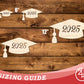 Unfinished Wood 2025 Grad Cap Shape | DIY Craft Cutout | up to 46" DIY