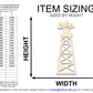 Unfinished Wood Oil Rig Shape | DIY Craft Cutout | up to 46" DIY