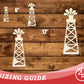 Unfinished Wood Oil Rig Shape | DIY Craft Cutout | up to 46" DIY
