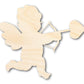 Unfinished Wood Cupid Shape | DIY Craft Cutout | up to 46" DIY