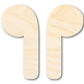 Unfinished Wood Earbuds Silhouette Shape | DIY Craft Cutout | up to 46" DIY