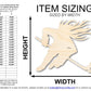 Unfinished Wood Hockey Player Female Shape | DIY Craft Cutout | up to 46" DIY