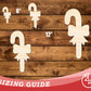 Unfinished Wood Bow Candy Cane Shape | DIY Craft Cutout | up to 46" DIY