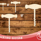 Unfinished Wood Wine Opener Shape | DIY Craft Cutout | up to 46" DIY