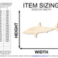 Unfinished Wood Swimming  Sand Tiger Shark Shape | DIY Craft Cutout | up to 46" DIY