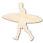 Unfinished Wood Surfer Guy Shape | DIY Craft Cutout | up to 46" DIY