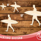 Unfinished Wood Surfer Guy Shape | DIY Craft Cutout | up to 46" DIY