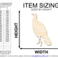 Unfinished Wood Unfluffed Turkey Shape | DIY Craft Cutout | up to 46" DIY