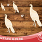 Unfinished Wood Unfluffed Turkey Shape | DIY Craft Cutout | up to 46" DIY