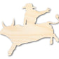 Unfinished Wood Bull Rider Shape | DIY Craft Cutout | up to 46" DIY