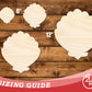 Unfinished Wood Clam Sea Shell Shape | DIY Craft Cutout | up to 46" DIY
