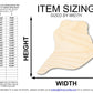 Unfinished Wood Conch Sea Shell Shape | DIY Craft Cutout | up to 46" DIY
