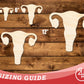 Unfinished Wood Uterus Shape | DIY Craft Cutout | up to 46" DIY