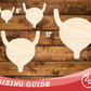 Unfinished Wood Bladder Shape | DIY Craft Cutout | up to 46" DIY