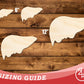 Unfinished Wood Liver Shape | DIY Craft Cutout | up to 46" DIY