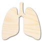 Unfinished Wood Lung Shape | DIY Craft Cutout | up to 46" DIY