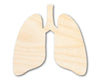 Unfinished Wood Lung Shape | DIY Craft Cutout | up to 46" DIY