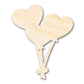 Unfinished Wood Heart Balloons Shape | DIY Craft Cutout | up to 46" DIY
