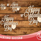 Unfinished Wood Happy Valentines Day Shape | DIY Craft Cutout | up to 46" DIY