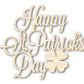 Unfinished Wood Happy St. Patrick's Day Shape | DIY Craft Cutout | up to 46" DIY