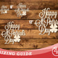 Unfinished Wood Happy St. Patrick's Day Shape | DIY Craft Cutout | up to 46" DIY