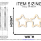 Unfinished Wood Star Sunglasses Shape | DIY Craft Cutout | up to 46" DIY