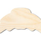 Unfinished Wood Croissant Shape | DIY Craft Cutout | up to 46" DIY