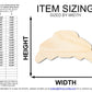 Unfinished Wood Croissant Shape | DIY Craft Cutout | up to 46" DIY