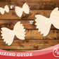 Unfinished Wood Farfalle Pasta| DIY Craft Cutout | up to 46" DIY