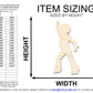 Unfinished Wood Disco Man Shape | DIY Craft Cutout | up to 46" DIY