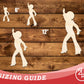 Unfinished Wood Disco Man Shape | DIY Craft Cutout | up to 46" DIY